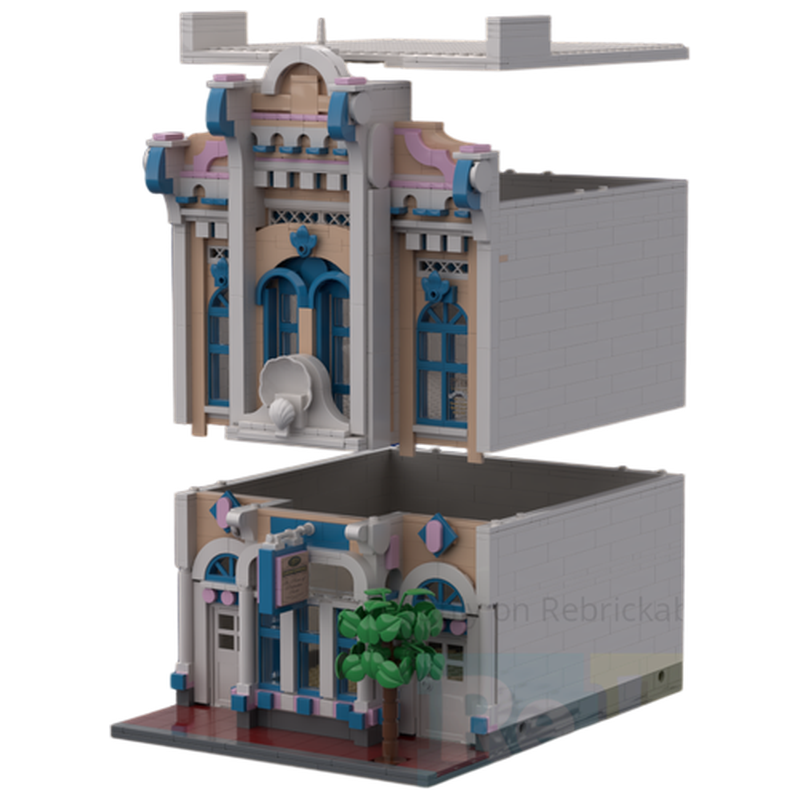 Vintage Collectible Toy Store - Fantazyjny Sklep Słodyczek MOC Klocki Konstrukcyjne