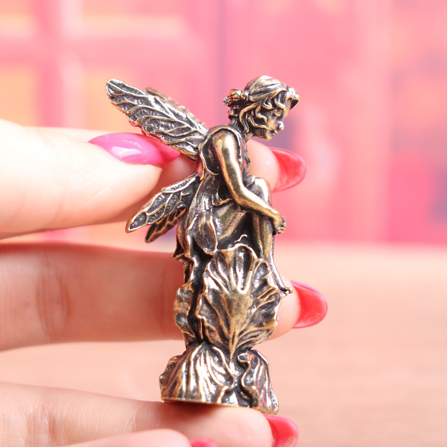 Figurka wróżki z mosiądzu w st – Vintage Fairy Figurines Collectible recenzja i cena