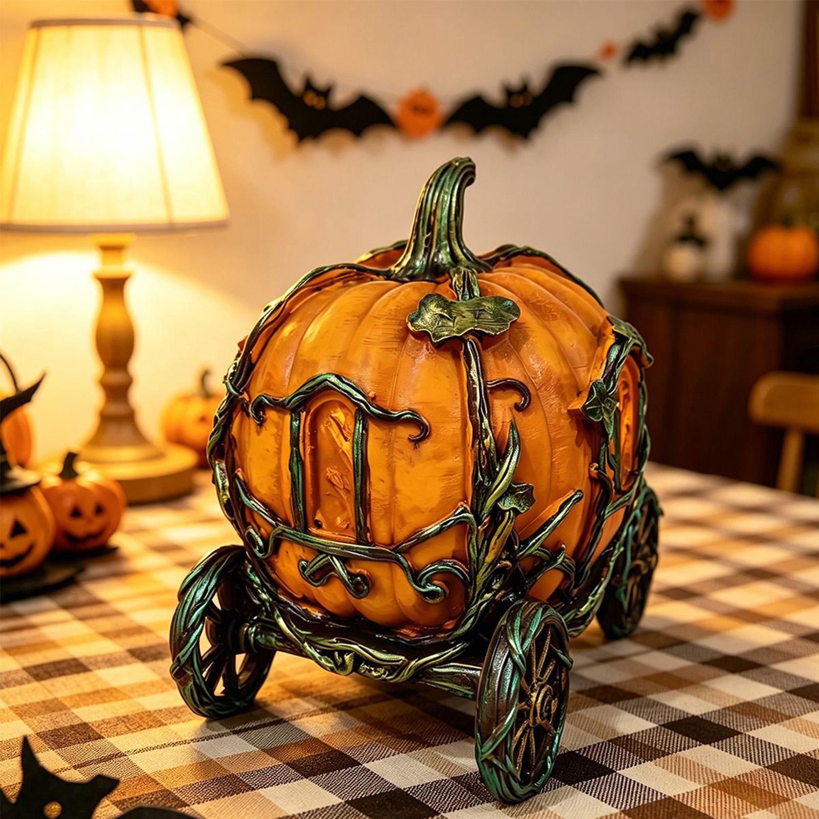 Dekoracja na Halloween - dynia – Vintage Fairy Figurines Collectible recenzja i cena